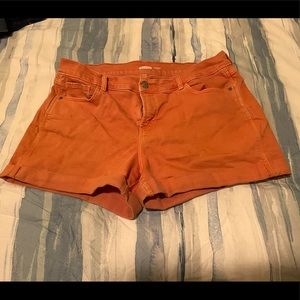 Coral cuffed shorts, old navy S12
